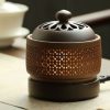 Lư xông trầm hương LXT01 họa tiết hoa sen