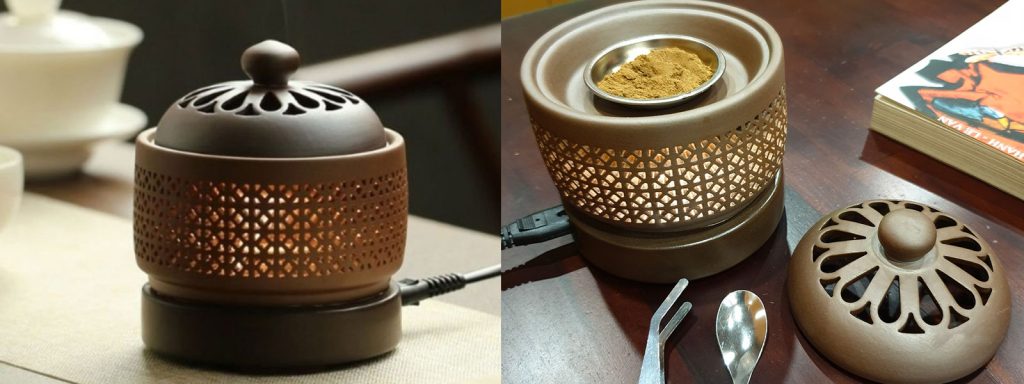 Lư xông trầm hương LXT01 họa tiết hoa sen