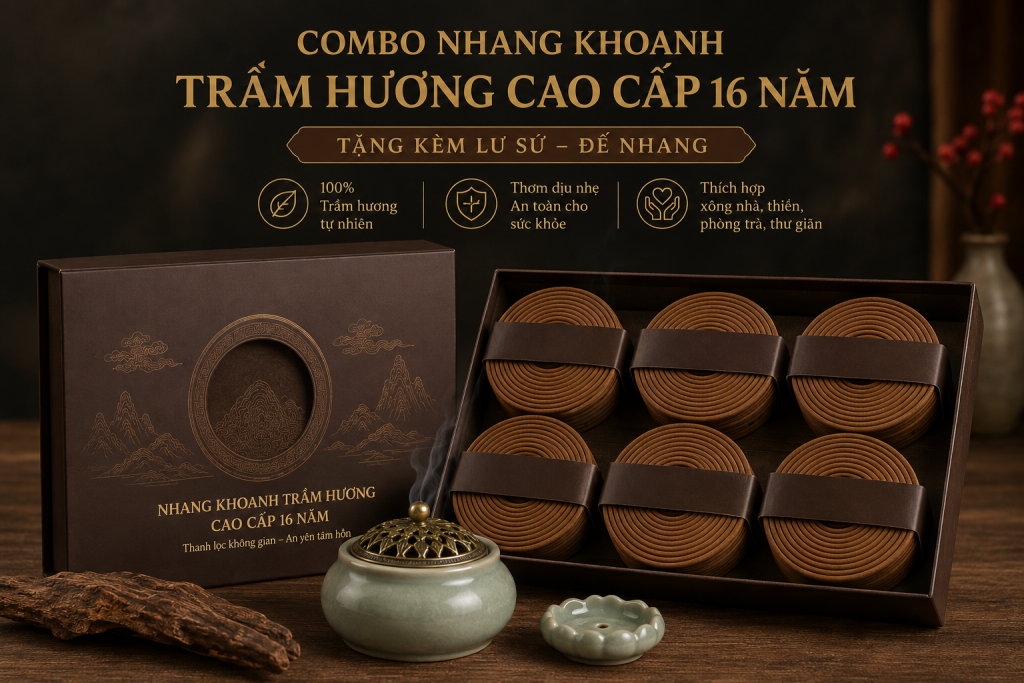 nhang khoanh trầm hương mã sản phẩm NTH19