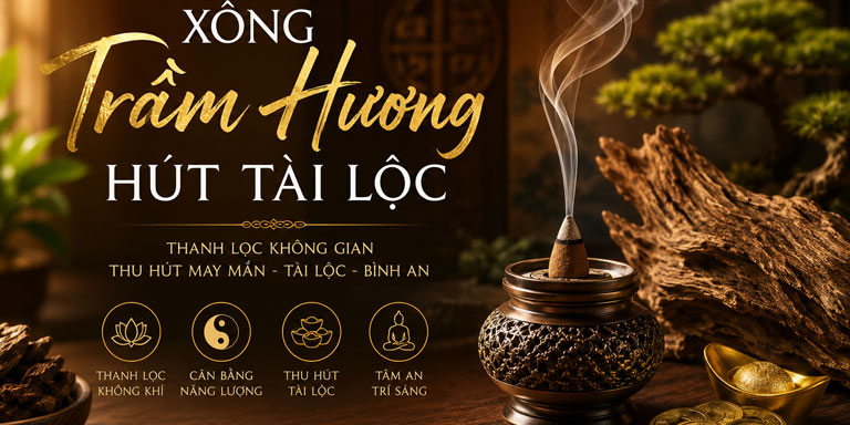 Sự thật xông trầm hương hút tài lộc