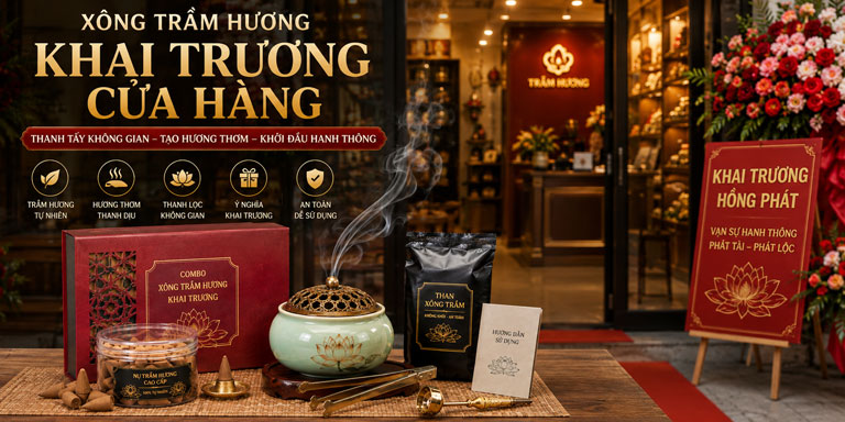 Xông Trầm Khai Trương Cửa Hàng
