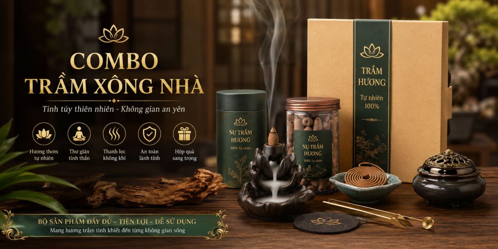 combo trầm xông nhà