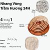 Nhang Vòng Trầm Hương 24H Hộp 10 Khoanh